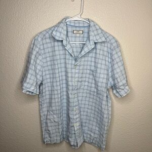 Old Navy Light Blue Checkered Casual Shirt